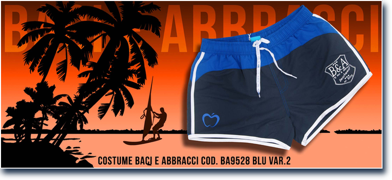 Baci e Abbracci cod. BA9528 Blu var.2. Prezzo al pubblico  20,20.