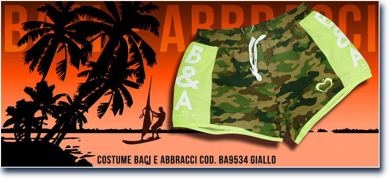 Baci e Abbracci cod. BA9534 Giallo. Prezzo al pubblico  22,95.