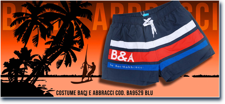 Baci e Abbracci cod. BA9529 Blu. Prezzo al pubblico  22,95.