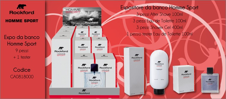 Homme Sport espositore cod. GA0818000.