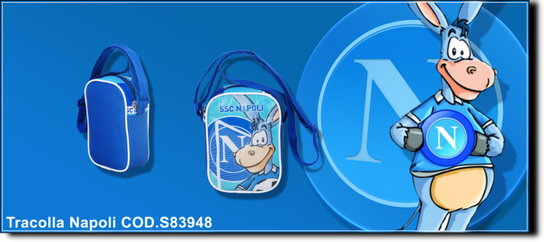 SSC Napoli cod. S83948 borsello. Prezzo al pubblico  15,00. 