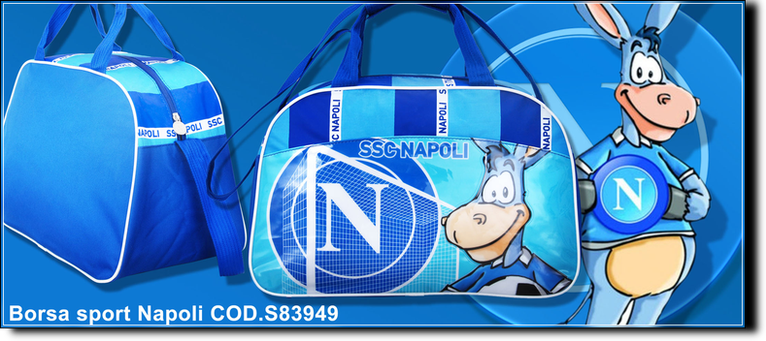 SSC Napoli cod. S83949 borsa sport. Prezzo al pubblico  33,80. 