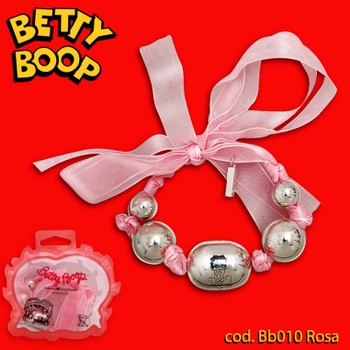 Betty Boop bracciale cod. BB010 rosa. Prezzo al pubblico € 14,80