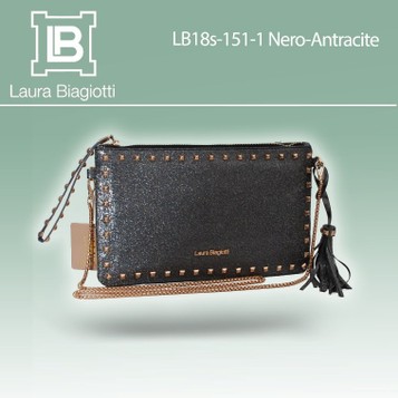 Laura Biagiotti cod. LB18s151-1  Nero-Antracite. Prezzo al pubblico € 39,50