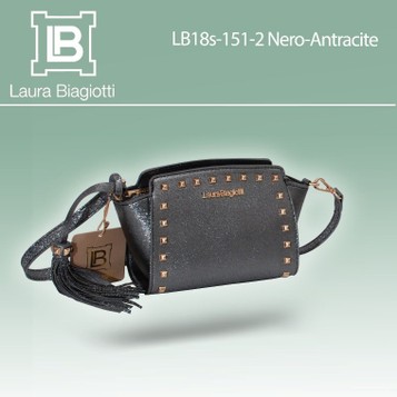 Laura Biagiotti cod. LB18s151-2  Nero-Antracite. Prezzo al pubblico € 54,50
