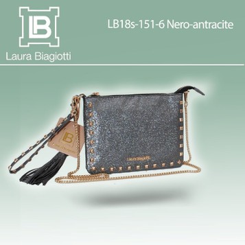 Laura Biagiotti cod. LB18s151-6  Nero-Antracite. Prezzo al pubblico € 36,00