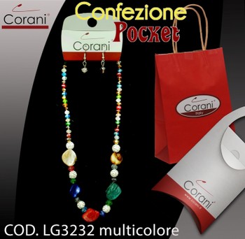 Collana CORANI cod. LG3232 multicolore. Prezzo al pubblico € 11,00