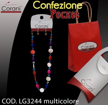 Collana CORANI cod. LG3244 multicolore. Prezzo al pubblico € 11,00