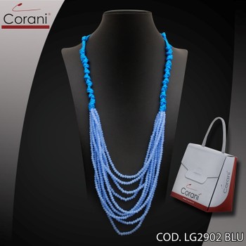 Collana CORANI cod. LG2902 BLU. Prezzo al pubblico € 26,00