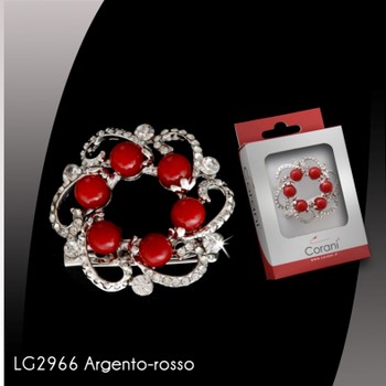 Corani cod. LG2966 Argento-rosso. Prezzo al pubblico € 10,50