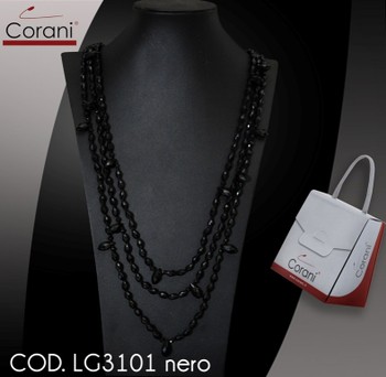 Collana CORANI cod. LG3101 nero. Prezzo al pubblico € 24.00