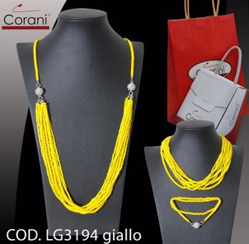 Collana CORANI cod. LG3194C giallo. Prezzo al pubblico 15.50