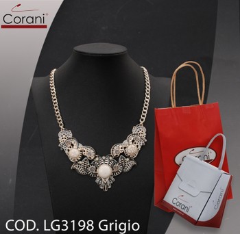 Collana CORANI cod. LG3198 grigio. Prezzo al pubblico 19,50