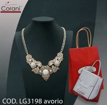 Collana CORANI cod. LG3198 avorio. Prezzo al pubblico 19,50