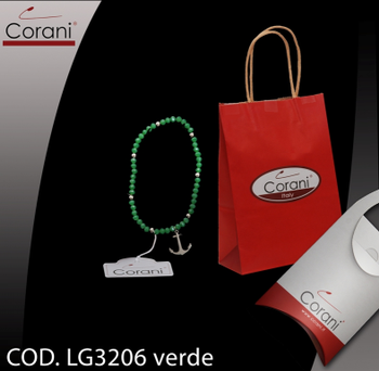 Corani cod. LG3206 verde. Prezzo al pubblico per singolo pezzo € 6,00