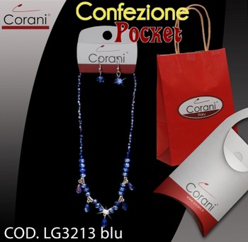 Collana CORANI cod. LG3213 blu. Prezzo al pubblico 8,00