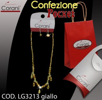 Collana CORANI cod. LG3213 giallo. Prezzo al pubblico 8,00