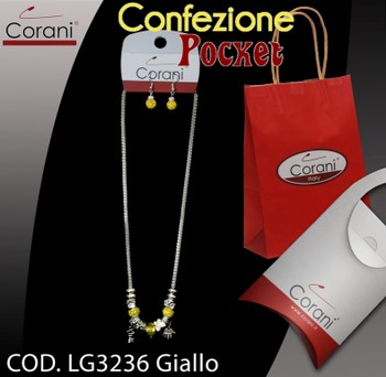 Collana CORANI cod. LG3236 giallo. Prezzo al pubblico € 11,00