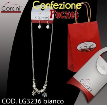 Collana CORANI cod. LG3236 bianco. Prezzo al pubblico € 11,00