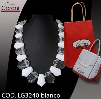 Collana CORANI cod. LG3240 bianco. Prezzo al pubblico 19,50