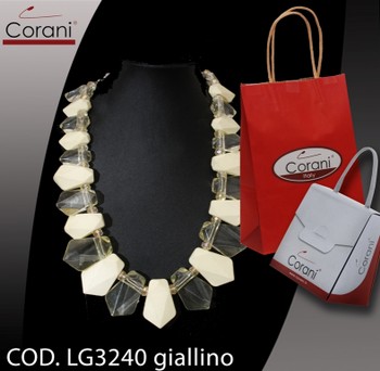 Collana CORANI cod. LG3240 giallino. Prezzo al pubblico 19,50