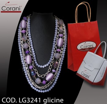 Collana CORANI cod. LG3241 glicine. Prezzo al pubblico 20,00