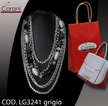 Collana CORANI cod. LG3241 grigio. Prezzo al pubblico 20,00