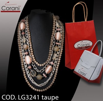 Collana CORANI cod. LG3241 taupe. Prezzo al pubblico 20,00