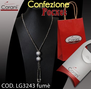 Collana CORANI cod. LG3243 fumè. Prezzo al pubblico € 11,00