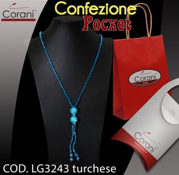 Collana CORANI cod. LG3243 turchese. Prezzo al pubblico € 11,00