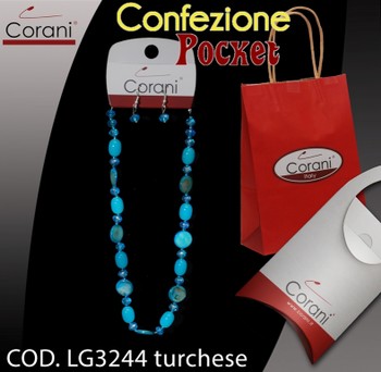 Collana CORANI cod. LG3244 turchese. Prezzo al pubblico € 11,00