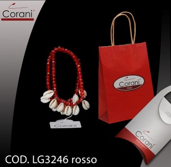 Corani cod. LG3246 rosso. Prezzo al pubblico per singolo pezzo € 6,00