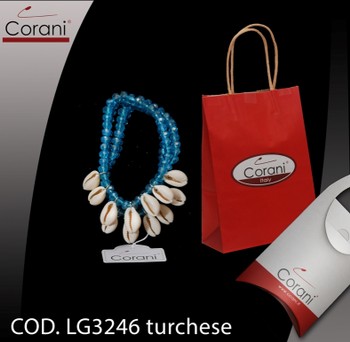 Corani cod. LG3246 turchese. Prezzo al pubblico per singolo pezzo € 6,00