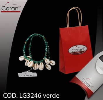 Corani cod. LG3246 verde. Prezzo al pubblico per singolo pezzo € 6,00