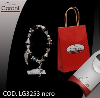 Corani cod. LG3253 nero. Prezzo al pubblico per singolo pezzo € 6,00