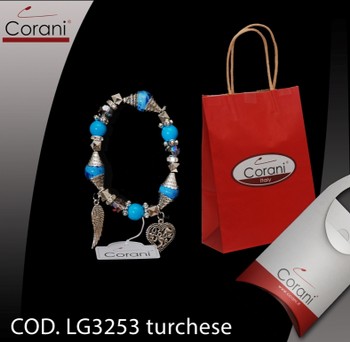 Corani cod. LG3253 turchese. Prezzo al pubblico per singolo pezzo € 6,00