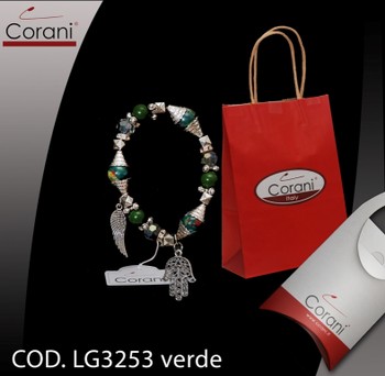 Corani cod. LG3253 verde. Prezzo al pubblico per singolo pezzo € 6,00