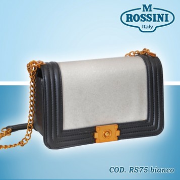 Borsetta ragazza, Rossini cod. RS75 bianco. Prezzo al pubblico € 15,00