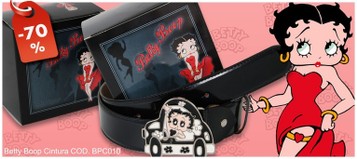 Betty Boop cintura cod. BP011 NERA AUTO NERA. Prezzo al pubblico € 19,50