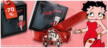 Betty Boop cintura cod. BP010 ROSSA AUTO ROSSA. Prezzo al pubblico € 19,50