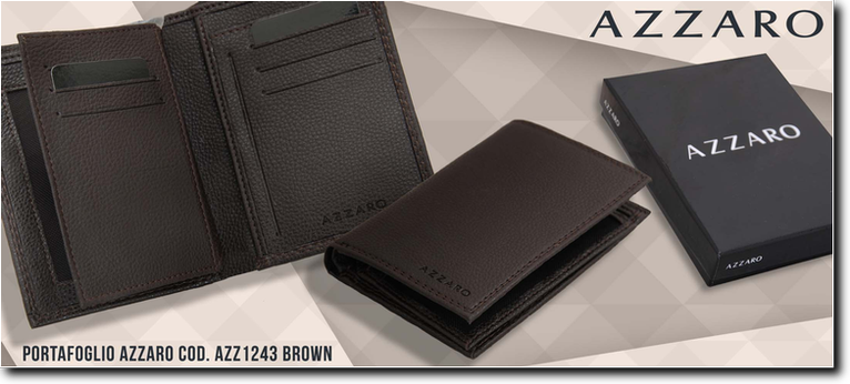 Azzaro cod. AZZ1243 Brown. Prezzo al pubblico  14,05.