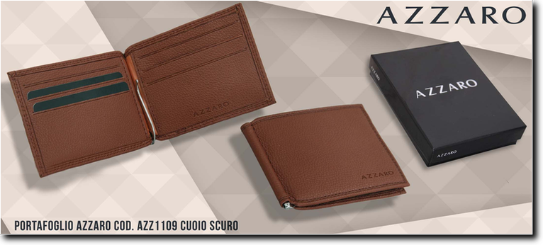 Azzaro cod. AZZ1109 Cuoio Scuro. Prezzo al pubblico  10,45.