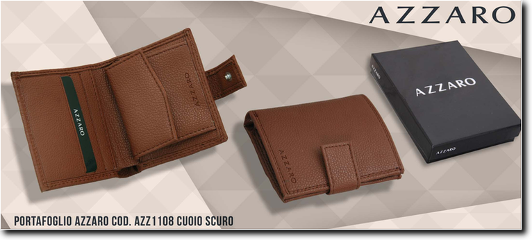 Azzaro cod. AZZ1108 Cuoio Scuro. Prezzo al pubblico  11,35.