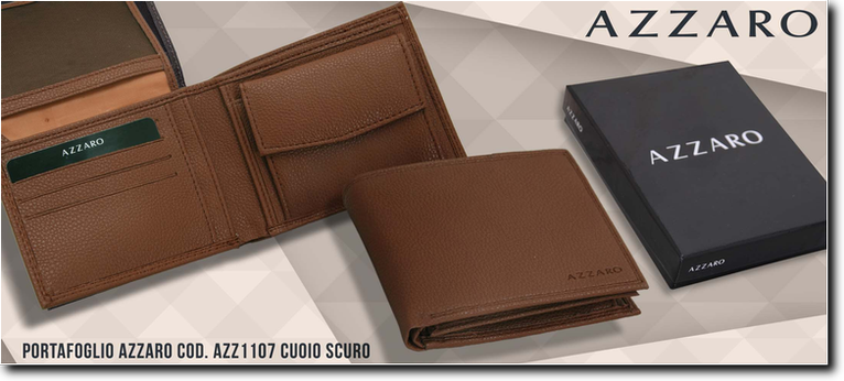 Azzaro cod. AZZ1107 Cuoio Scuro. Prezzo al pubblico  15,30.