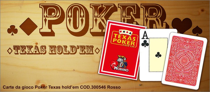 Carte da gioco. Cod. 300546 rosso. Prezzo al pubblico  7,20