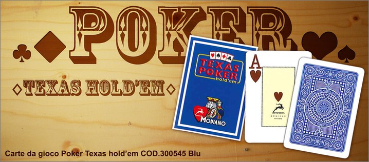 Carte da Poker Modiano (contiene 52 carte e 2 matte)