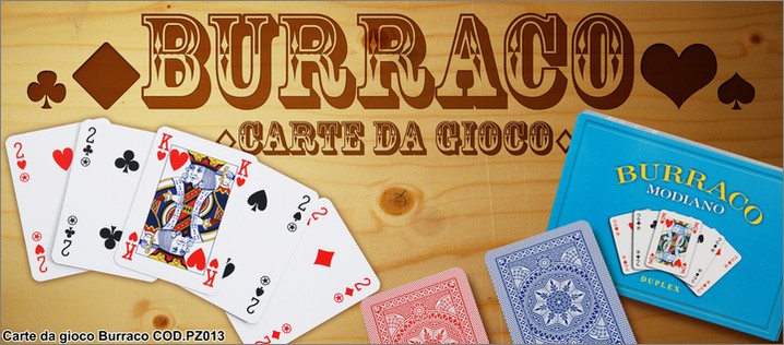 BURRACO Modiano, carte cod. PZ013. Prezzo al pubblico  12,80.