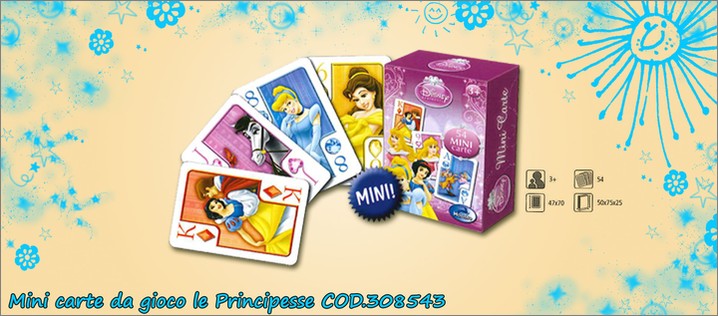 Carte francesi Disney - cod. 308543. Prezzo al pubblico  5,30.