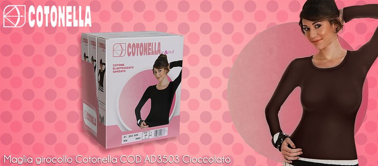 Cotonella - cod. AD3503 cioccolato. Prezzo al pubblico per maglia  11,60.