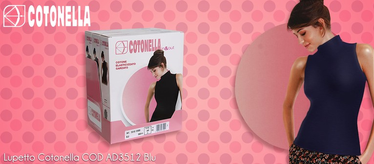Cotonella - cod. AD3512 blu. Prezzo al pubblico per maglia  9,15.